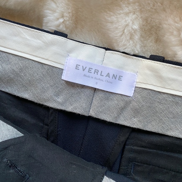 Like New Everlane Slim Wool Pant - Navy - Picture 6 of 9